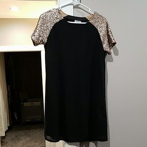 Tobi brand black shift dress